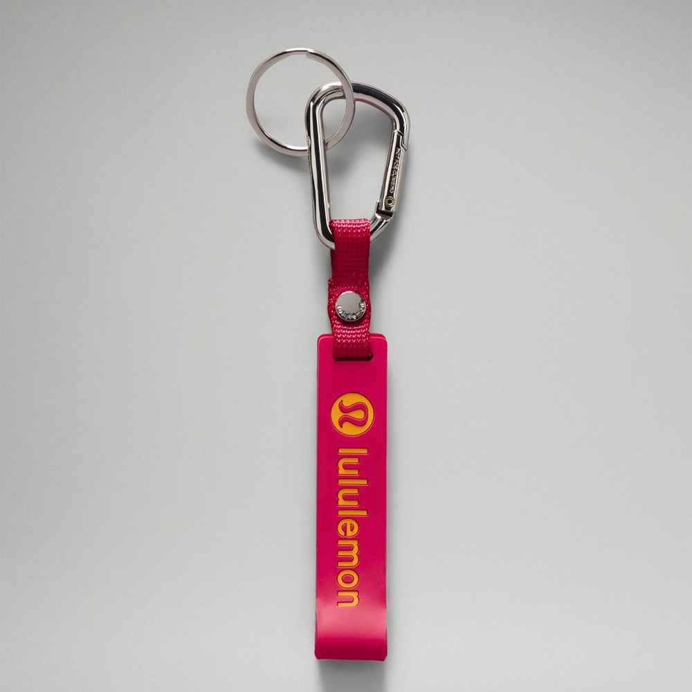 Lululemon Silicone Keychain, Raspberry Coulis/ Mango Dream - NWT